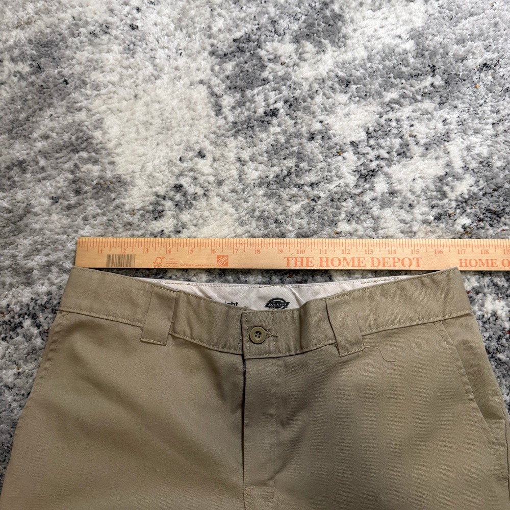 Dickies Flex Regular Straight Cargo Pants Mens 34x32 Khaki Tan Work Trousers - Picture 6 of 7